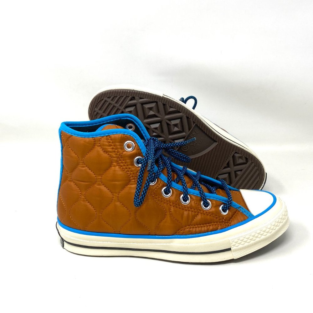 Converse Chuck 70 HI Amber Brown Blue High Top Shoes Women's Sneakers 169374C - Picture 5 of 10